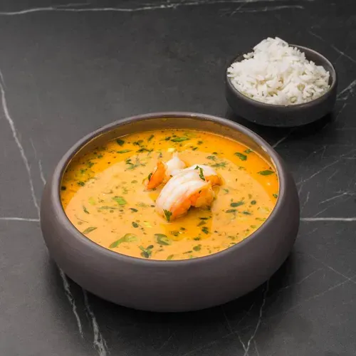 Tom Kha Gai cu pui și creveți